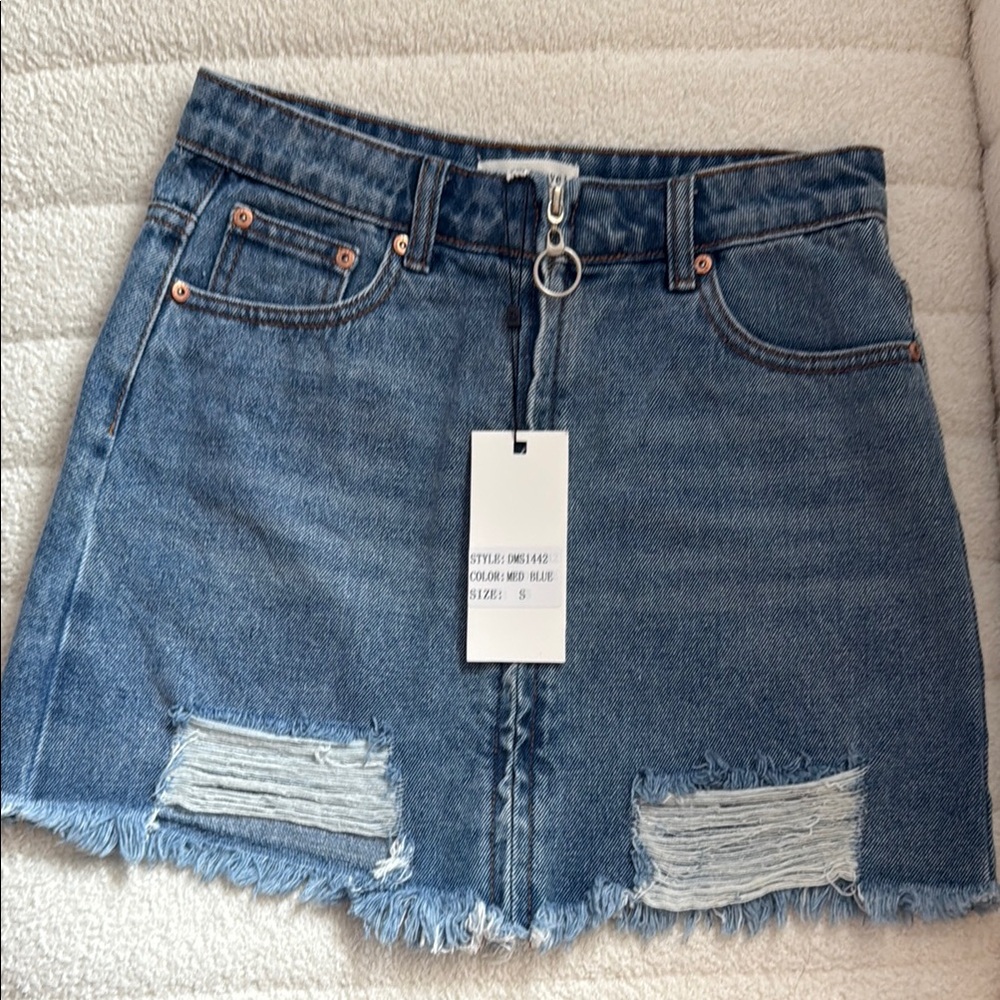 Denim Mini Skirt